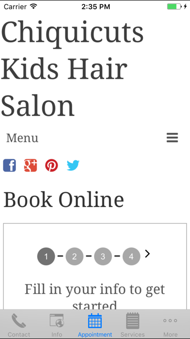 Screenshot #3 pour CHIQUICUTS Kids Hair Salon