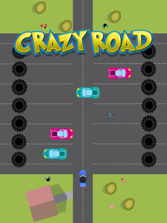 Crazy Road - Dash a Car Avoid Traffic Jam iPad screenshot