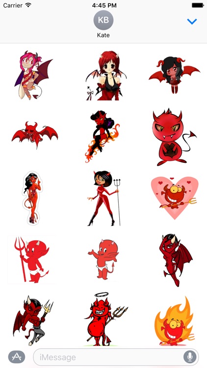 Cute Red Devil - TKS Sticker by Tam Le