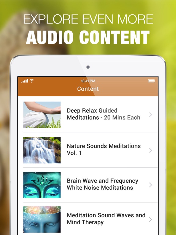 Meditation Bell, Bowls, Chants iPad screenshot 5 - Health & Fitness app