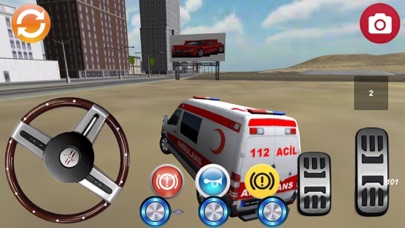 Screenshot #1 pour Ambulance jeu de conduite