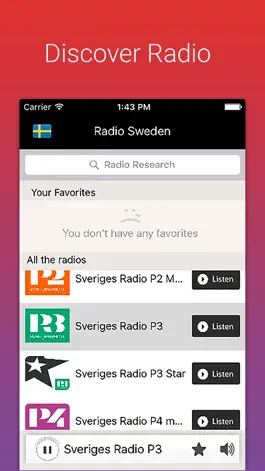 Game screenshot Radio Sweden - Sveriges Radio - Radios SW FREE apk