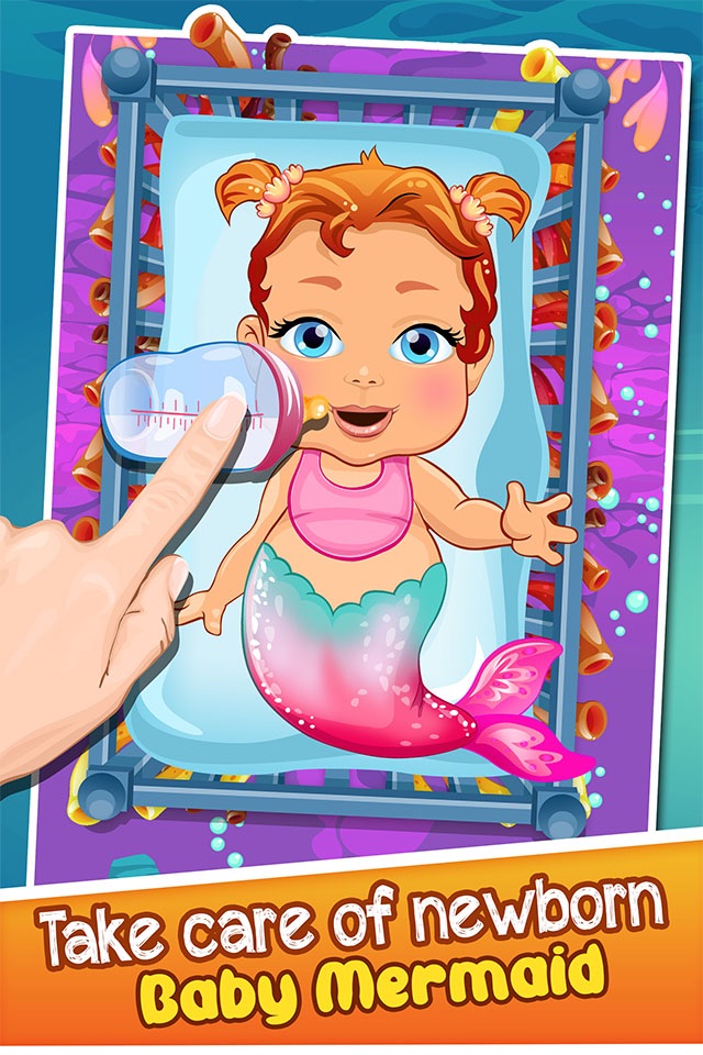 Mermaid Doctor Salon Baby Spa Kids Games screenshot 3