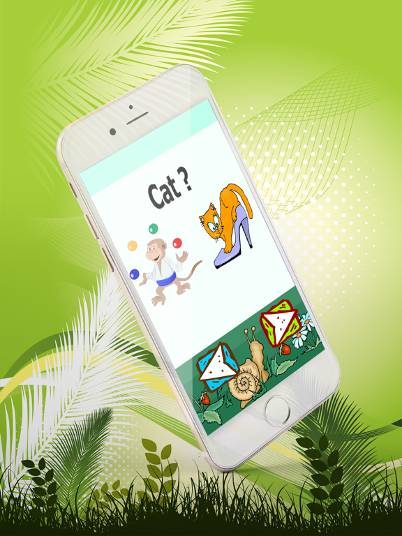 Adorable animals funny pictures vocabulary quiz iPad screenshot