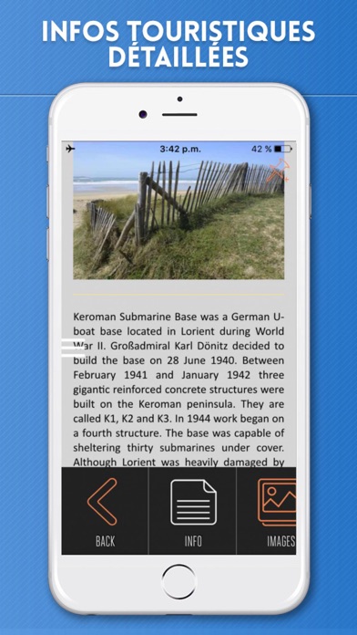 Screenshot #3 pour Bretagne Guide de Voyage avec Carte Offline