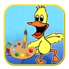 Draw Game Duck Patry Coloring Page Free For Kids