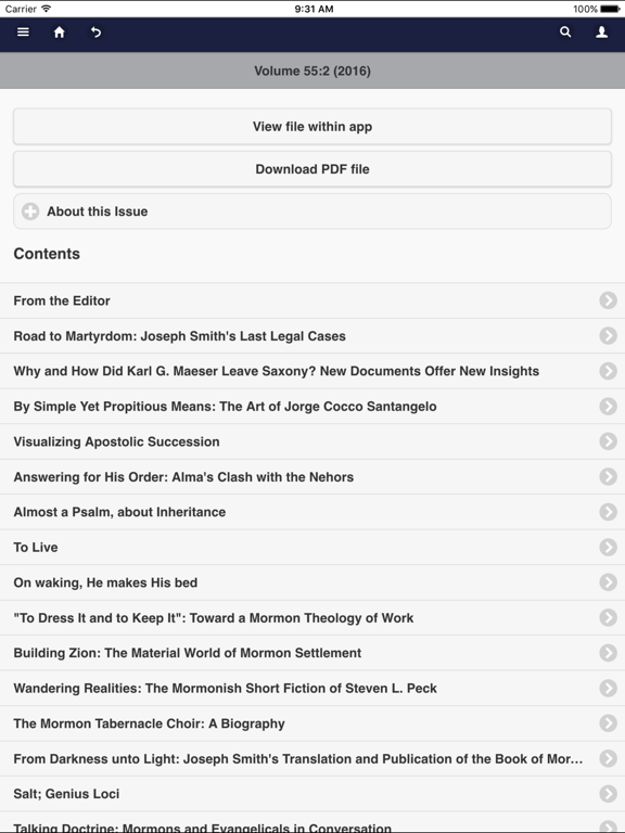 Screenshot #6 pour BYU Studies