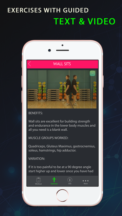 Screenshot #3 pour 30 Day Wall Sit Fitness Challenges ~ Daily Workout