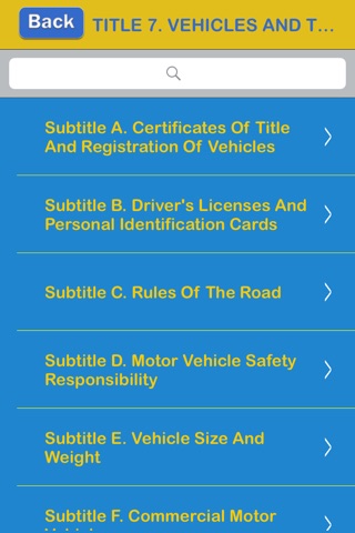 Texas Code of Transportation 2016 - TX Law screenshot 2