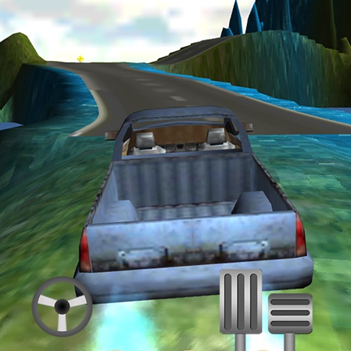 Car Hill Road Speed 3D Icon