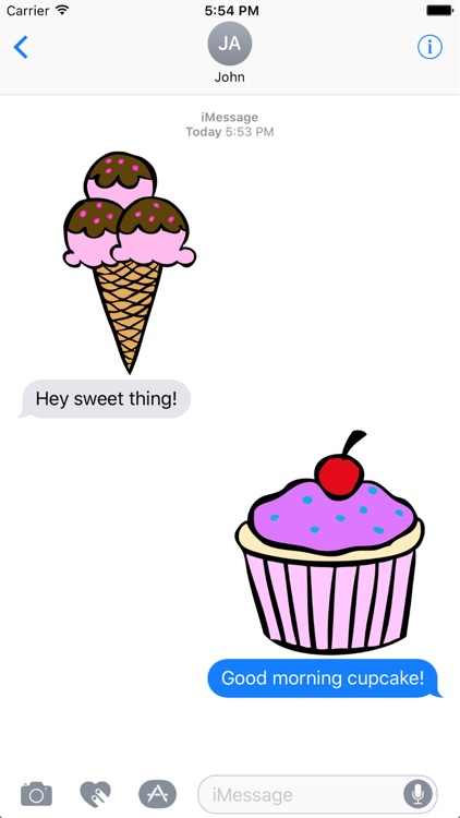 Ice Cream, Candy and Cake Stickers