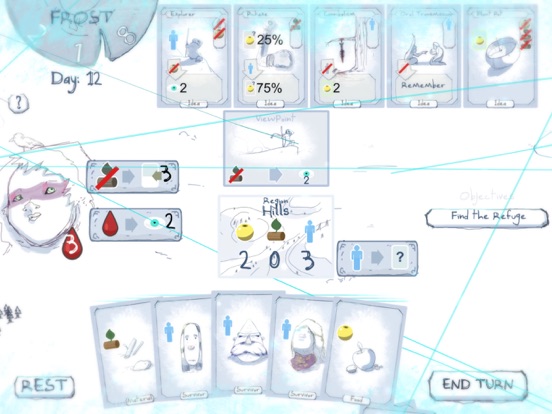 Screenshot #4 pour Frost - Survival card game
