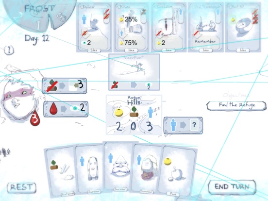 Screenshot #1 for Frost - Survival card game