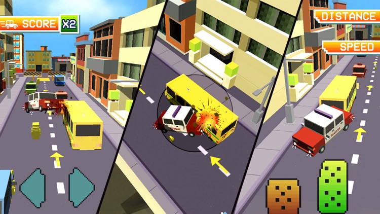 Blocky Traffic Racer On Highway-Parking & Driving screenshot-3