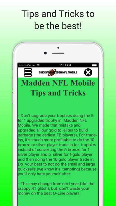 Guide for Madden NFL Mobile 2016 screenshot 2