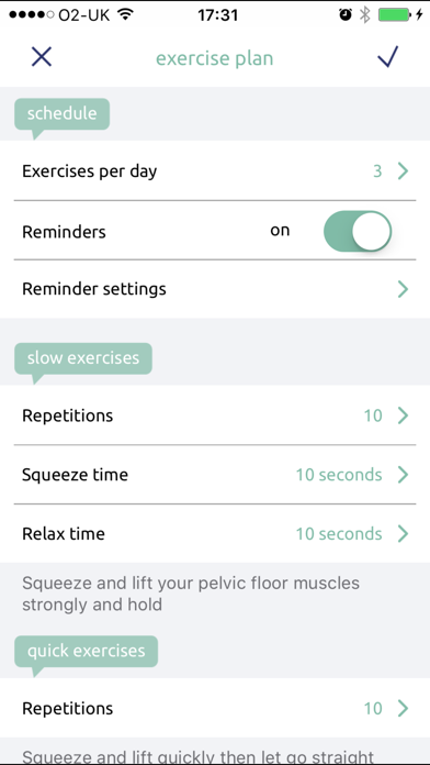 Squeezy - NHS Pelvic Floor Muscle Exercises for CF Screenshot