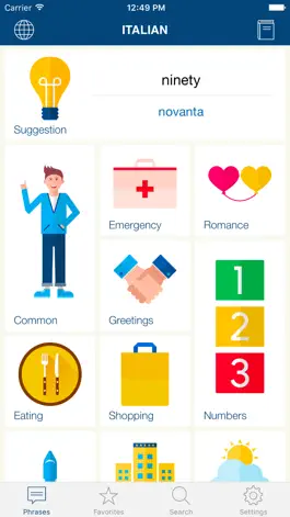 Game screenshot Learn Italian Phrases & Words mod apk