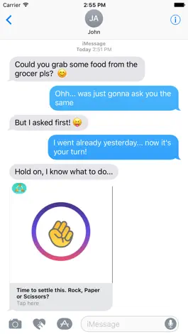 Game screenshot Rock-Paper-Scissors for iMessage apk