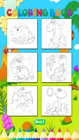 Game screenshot Динозавры Книжка-раскраска - для малышей hack