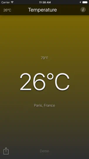 Capture d'écran de Température sur iPhone 1