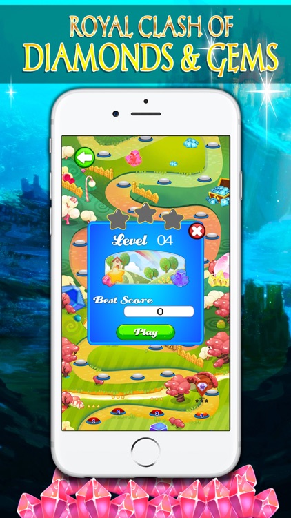 Royal Clash of Diamonds and Gems - Puzzle