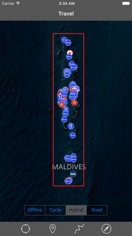 MALDIVES – GPS Travel Map Offline Navigator