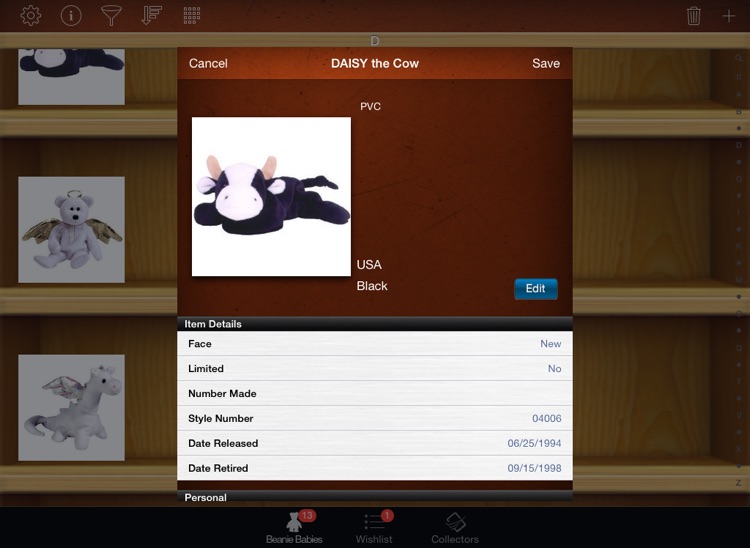 Beanie Baby Collectors for iPad