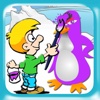 Kids Penguin Paint Learning Game