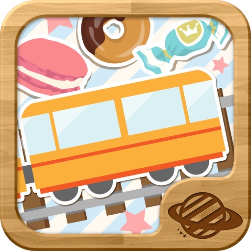 Drag & Connect!Train puzzle icon