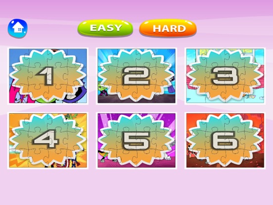 Cartoon Jigsaw Puzzles Box for Teen Titans Go iPad screenshot 2 - Games app