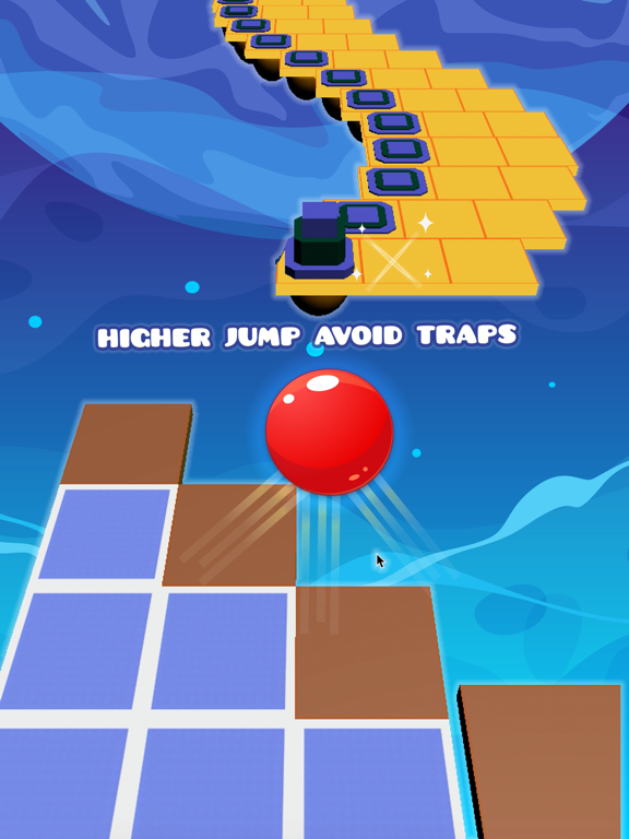 Red Ball Tower - Tap To Jump Endless Game iPad screenshot