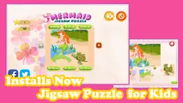 Game screenshot Cute Mermaid Princess Jigsaw Puzzle Game Free - UnderWater Marine Animals Magic Games Brain Training Education For Kids hack