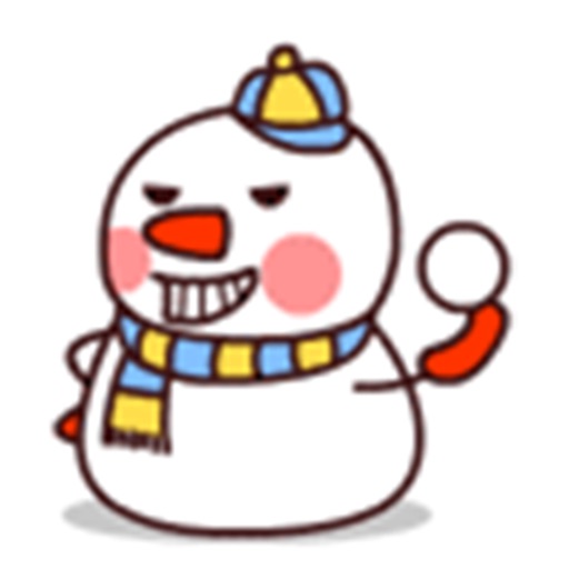 Lovely Funny Snowman Animated - IDC Sticker