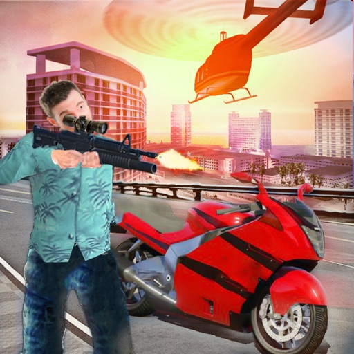 Miami Vegas Vice Bike Gangster Crime Simulator iOS App