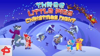 Christmas Night: Three Little Pigs Free Adventure iPhone screenshot