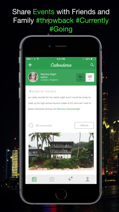Screenshot #1 pour Calendario - Social Calendar