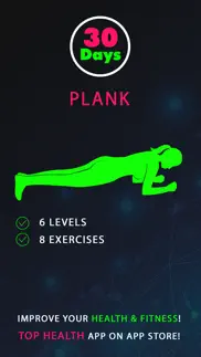 30 day plank fitness challenges workout iphone screenshot 1