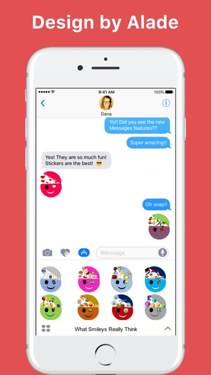 What Smileys Really Think stickers for iMessage