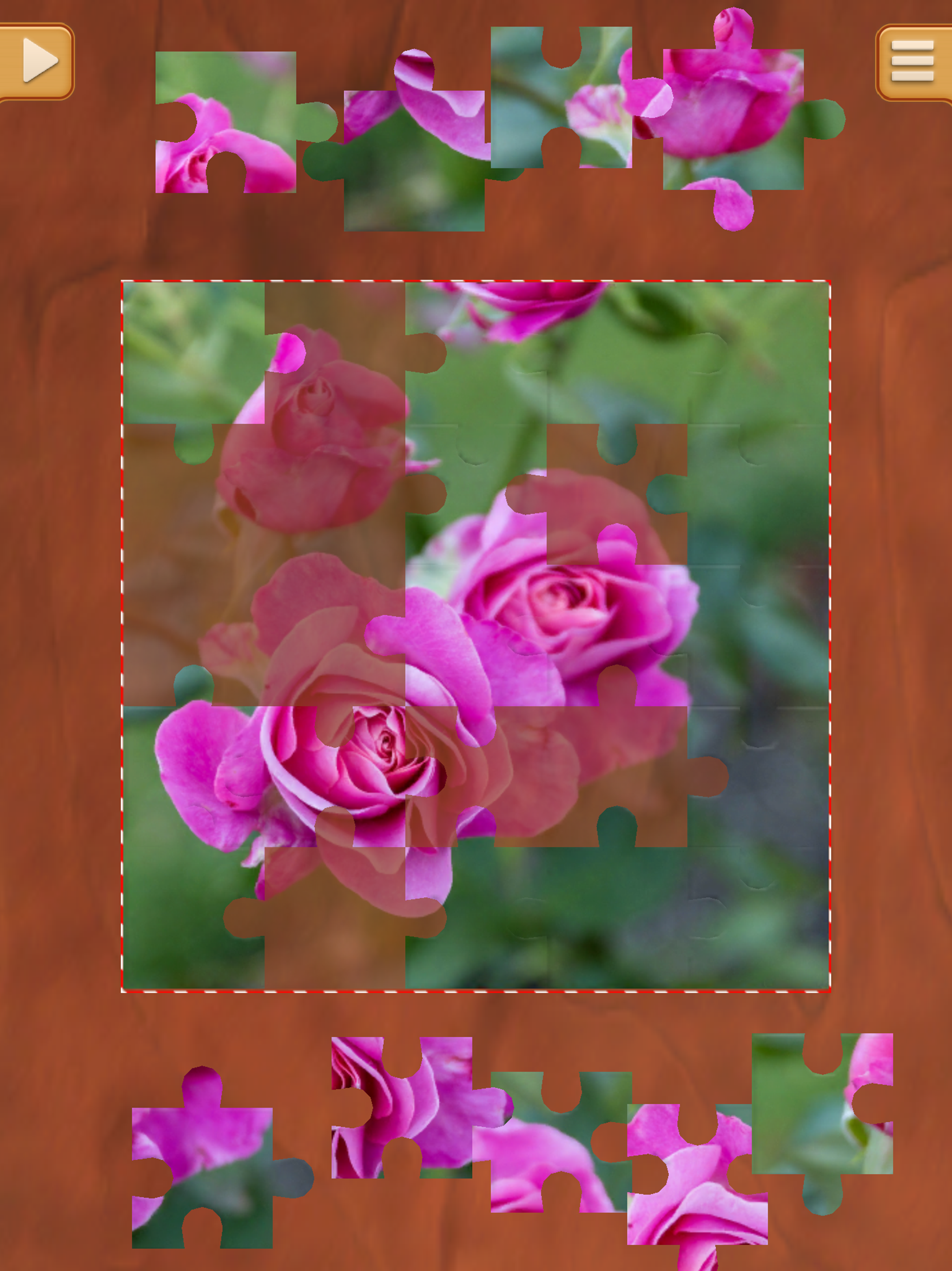 Roses Puzzle Games - Photo Picture Jigsaw Puzzles