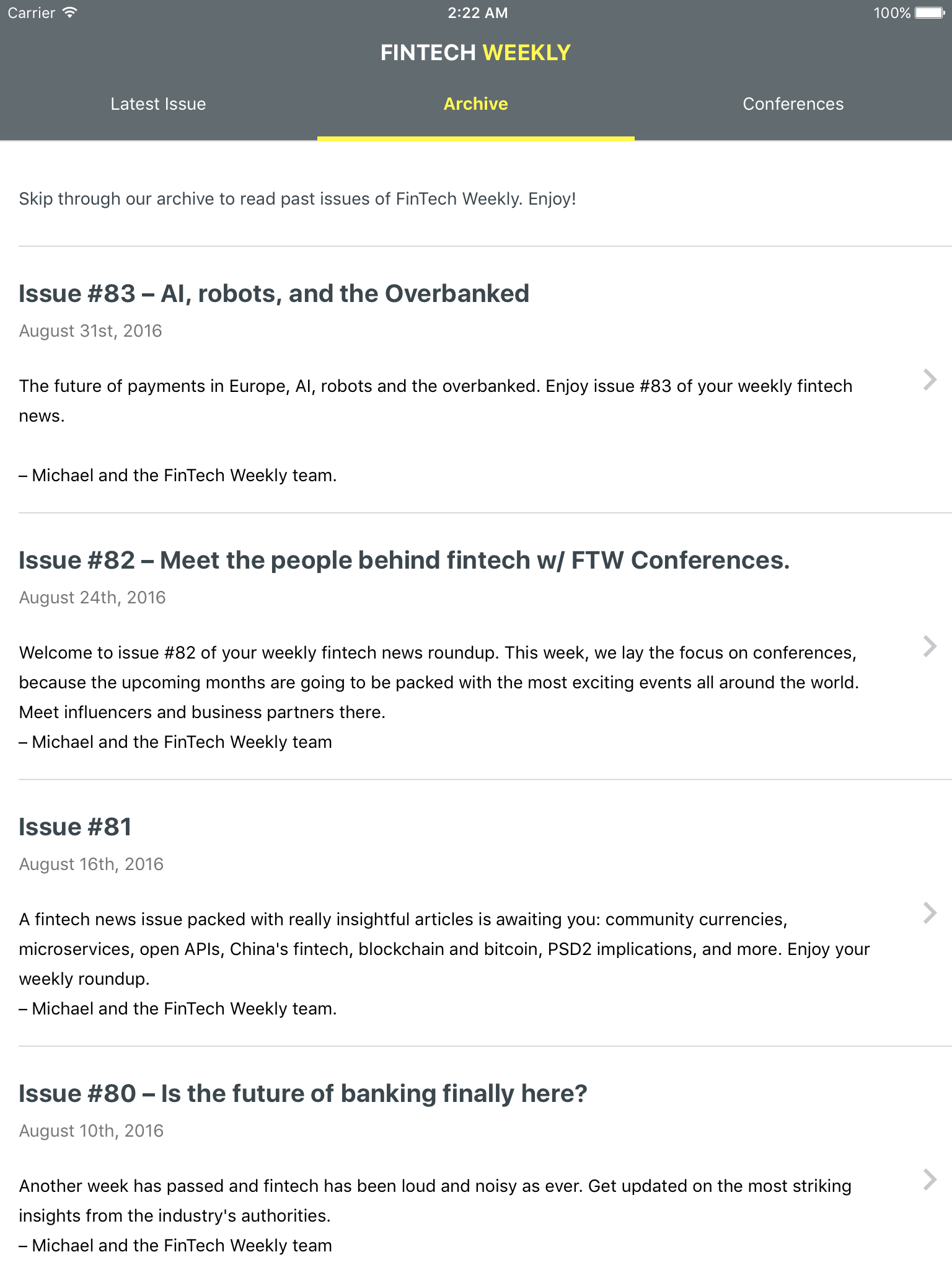 FinTech Weekly