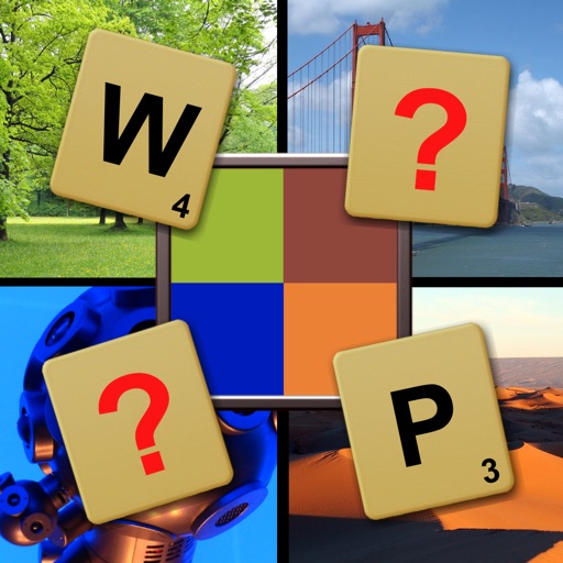What`s Pixelated? word picture guessing puzzle