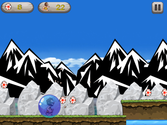 Caveman Hero - Run and Jump Collect Dinosaur Eggs iPad screenshot