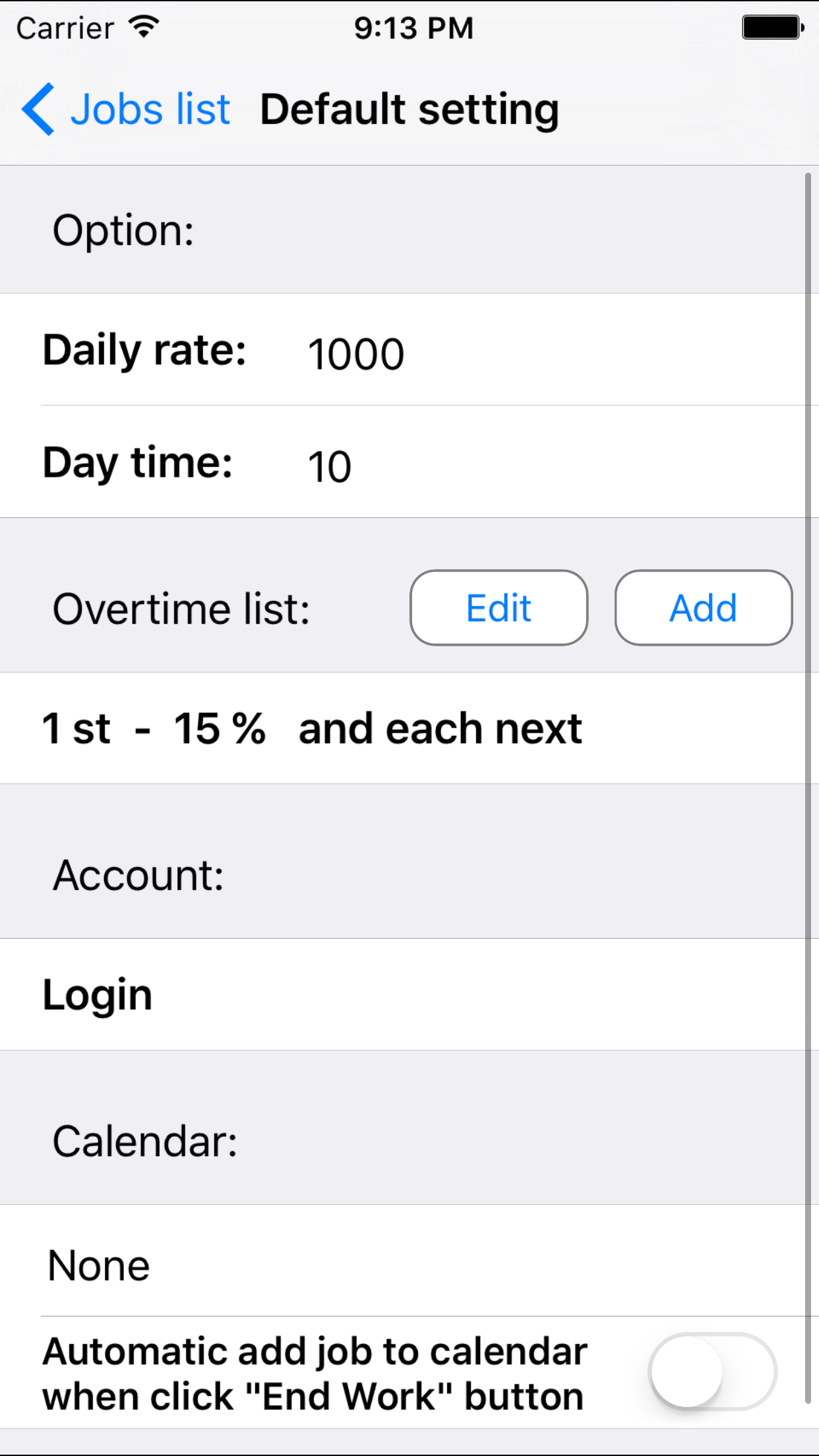 Overtime Calc Lite