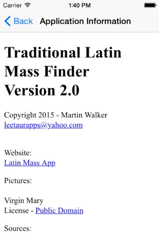 Traditional Latin Mass Finder screenshot 3