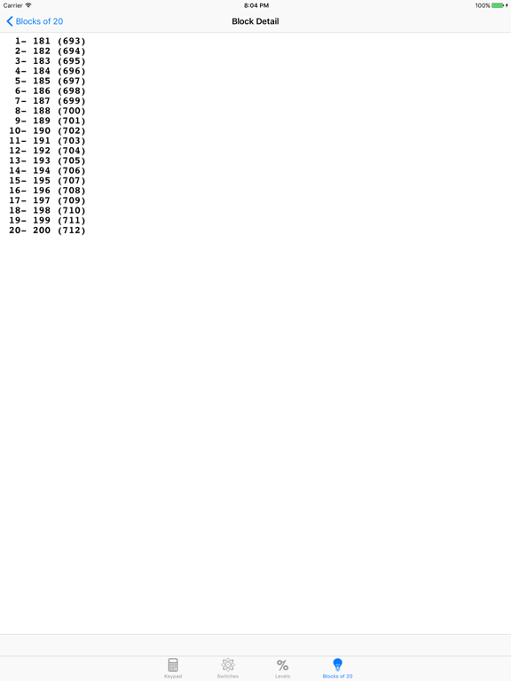 DMXCalc iPad screenshot 5 - Productivity app