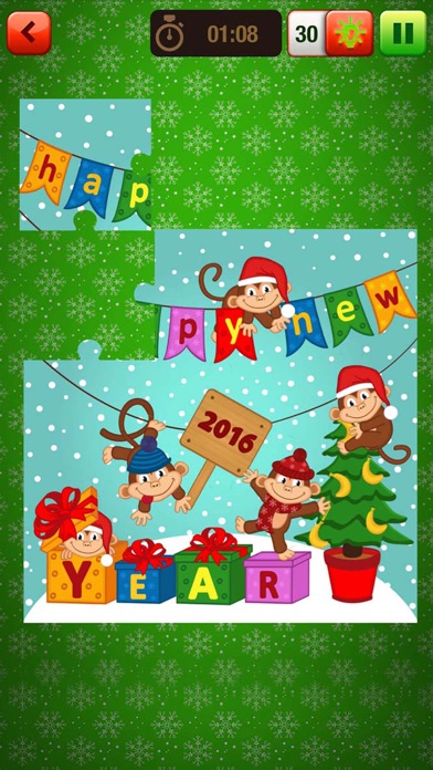 Christmas Jigsaw Puzzle – Best Brain Game For Kids iPhone screenshot