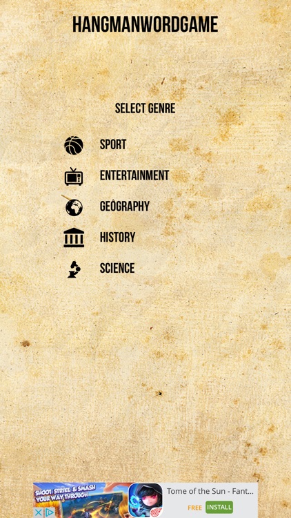 The Hangman Word Game