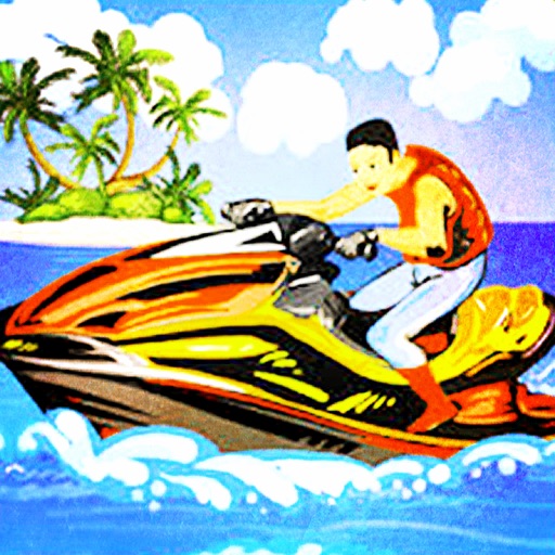 A Super Jetsky: Racing boats around the summer icon