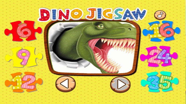 Dinosaur Puzzle Jigsaw HD Game For Toddlers & Kids
