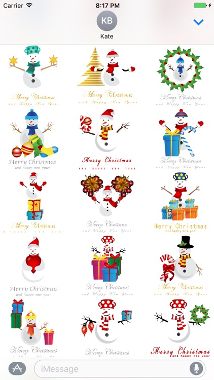 Christmas & NewYear 100 Stickers for iMessage screenshot-3